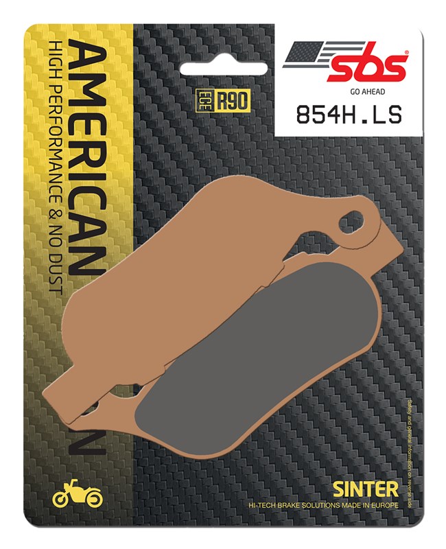 SBS brake pads KH458 street performance (excel) sinteredcolour gold HARLEY DAVIDSON road king/fat boy/softail/fat bob rear(854H.LS)